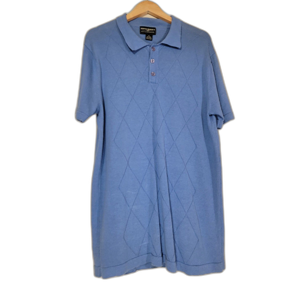 Steve & Barry's Men's Blue Polo Shirt - XL Tall XLT